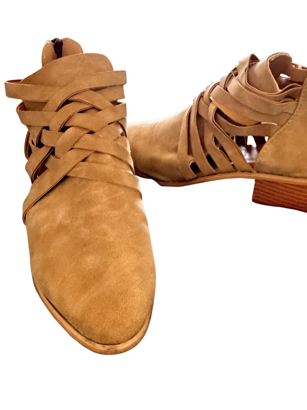 Sz 10 Strap Ankle Booties